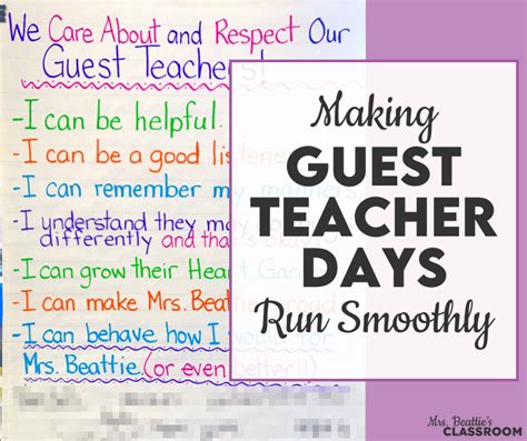 Making Guest Teacher Days Run Smoothly - Mrs. Beattie's Classroom