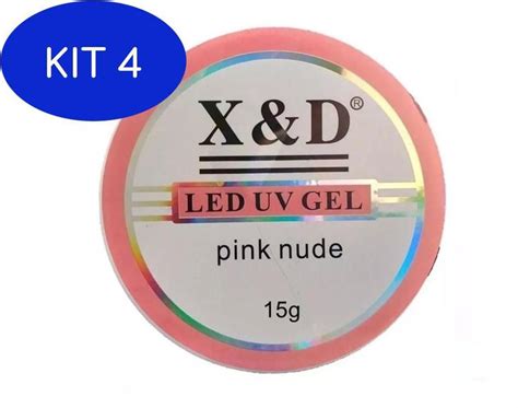 Kit Gel Pink Nude Led Uv X D G Para Unhas Gel E Acrigel X D Esmaltes E Tratamento Para