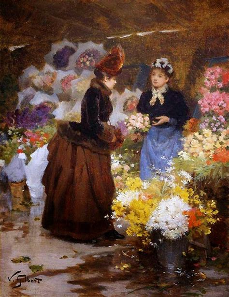 S Paintings Of Paris Flower Markets By Victor Gabriel Gilbert