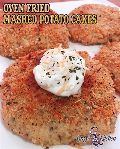 Oven Fried Mashed Potato Cakes Greg S Kitchen