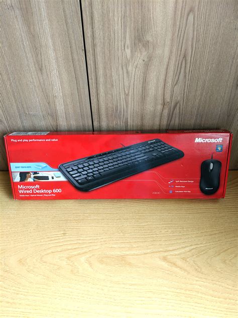 Microsoft wired desktop 600 (keyboard + mouse), Computers & Tech, Parts ...
