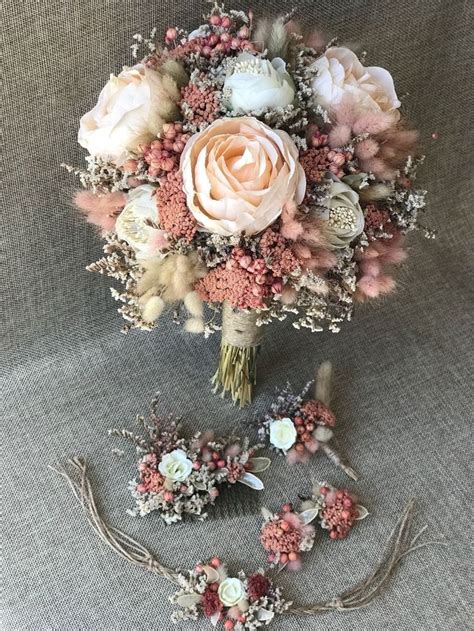 Wedding Dried Flower Bouquet Bridal Bouquet Bridesmaid Bouquet Wrist