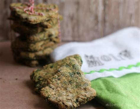 Homemade Parmesan & Spinach Dog Treats - Miss Molly Says