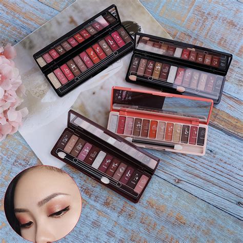 Cores Da Paleta Da Sombra Perolado Prato De Sombra Fosco Maquiagem Nude Maquiagem Natural