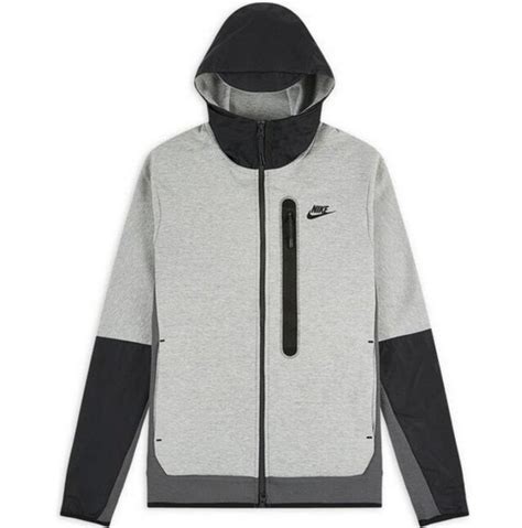 Nike Tech Fleece Woven Hoodie - Grey (New Season) | No Sauce The Plug