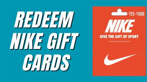 How To Redeem Nike Gift Cards Youtube