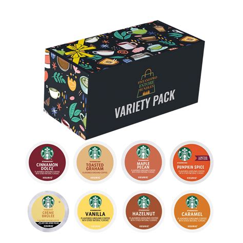 16ct 8 Flavor Gift Box : Starbucks Flavored Coffee K Pods Variety Pack