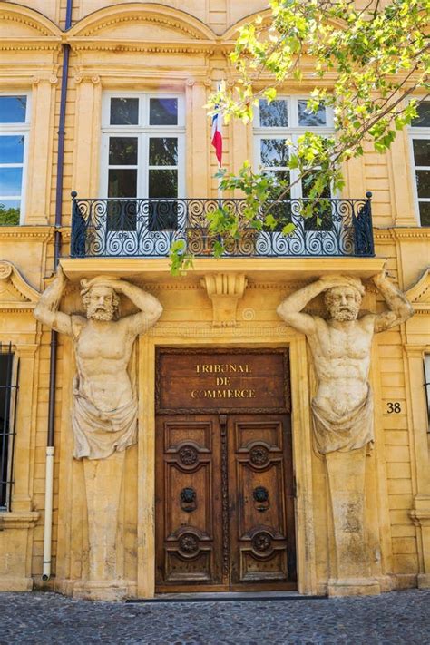 Tribunal De Commerce En Aix En Provence Francia Foto Editorial