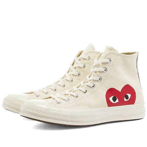 Кеды Comme des Garcons Play Converse Chuck Taylor 1970S Hi, бежевый ...