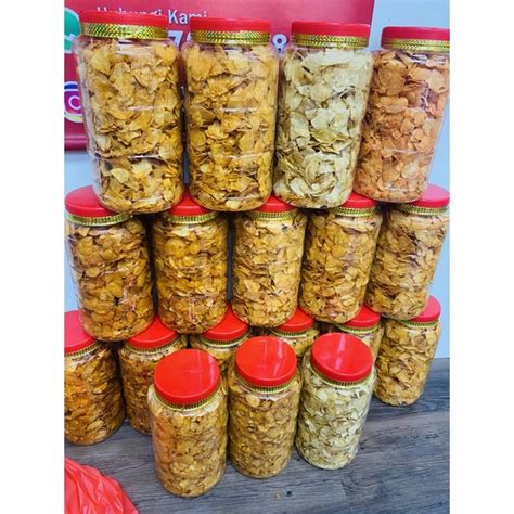 Kerepek Kentang Pecah 600gram 700gram Cheese Kari Original Ready