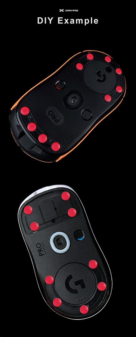 DIY Layout example of Obsidian Universal Dots Mouse Skates – X-Raypad