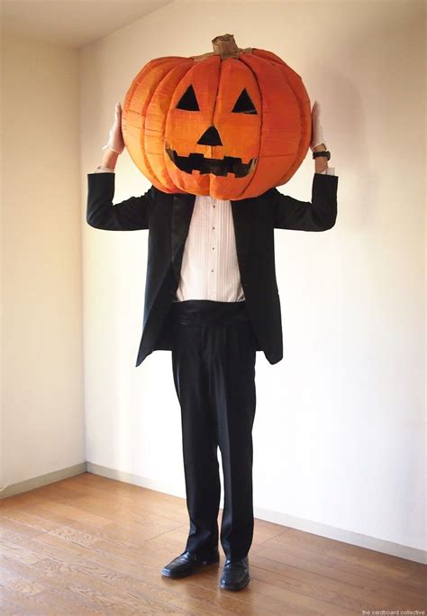 How to create a pumpkin head halloween costume | gail's blog