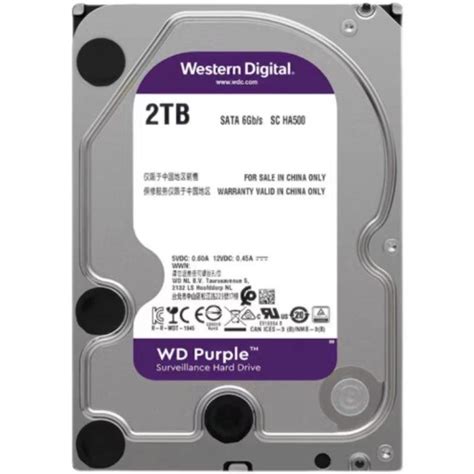 Dysk Twardy Hdd Tb Do Rejestratora Monitoringu Wd Purple Sata Iii