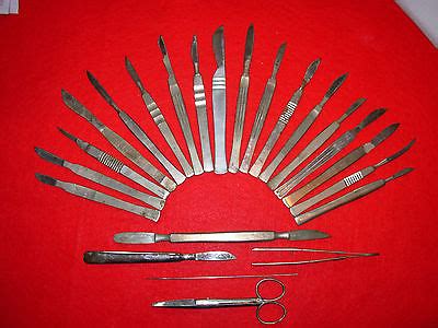 ANTIQUE SURGICAL MEDICAL SCALPEL COLLECTION 1800s thru 1930s Various ...