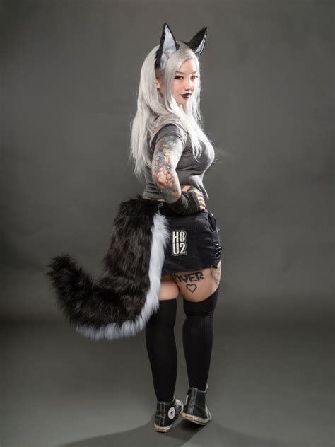 Two Colors Loona Helluva Boss Inspired Wolf Tail Single Tail Cosplay ...