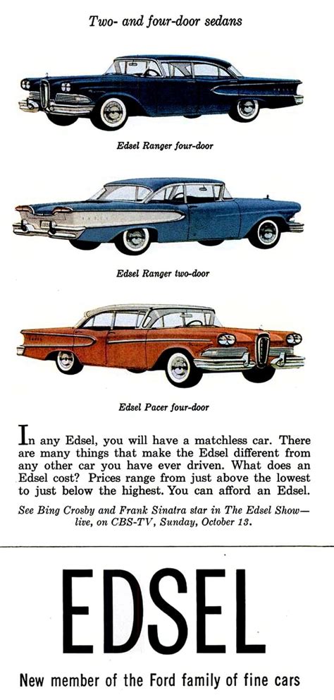 Ford Edsel: See all 18 models of the 1950s car that failed disastrously & lost more than a ...