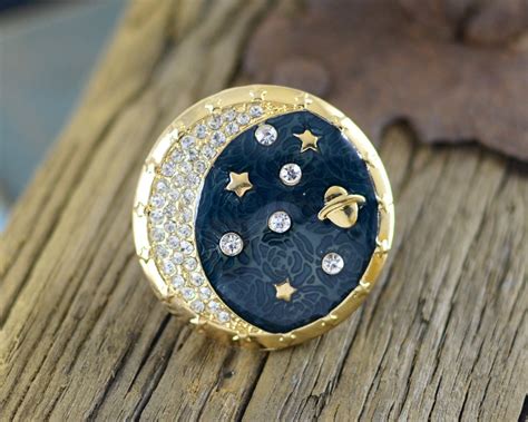 Enamel Moon And Stars Drawer Knobs Starry Sky Cabinet Etsy