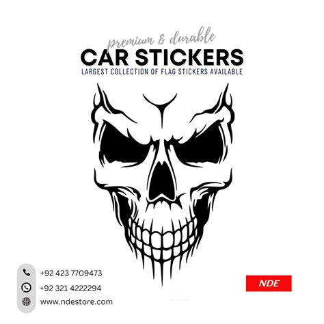 Sticker Skull Sk002 Nde Store