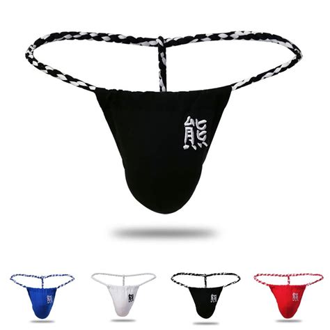 Gigsexy Men T Back G String Paper Ropethong Bikini Underwear Mesh Sheer Pouch Shopee Malaysia