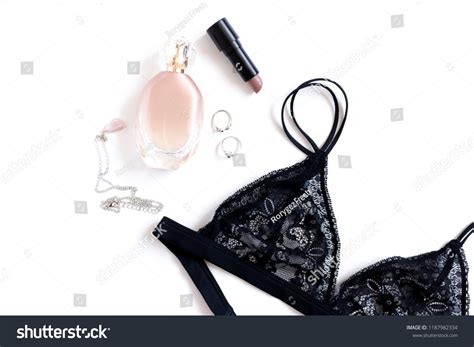 Stylish Black Lace Lingerie Perfume Bottle Stock Photo Edit Now