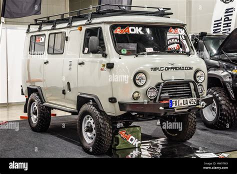 MOSCOW - AUG 2016: UAZ 452 presented at MIAS Moscow International ...