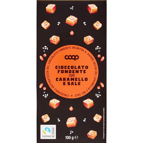 Tavoletta Cioccolato Fondente Con Caramello E Sale Coop G Coop Shop