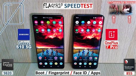 Samsung Galaxy S10 5g Vs Oneplus 7 Pro Speed Test Youtube