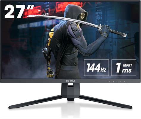 KOORUI 27 Inch QHD 2560x1440 Gaming Monitor 144 Hz 1ms DCI P3 90