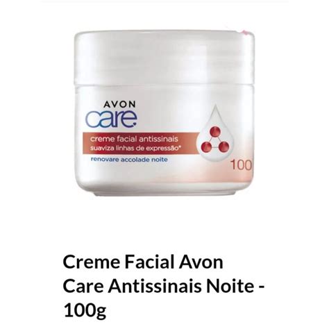 Creme Facial Avon Care Antissinais Noite 100g Shopee Brasil