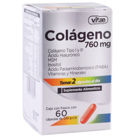 Medically Colageno Viate C 60 Caps 760 Mg Farmacia A Domicilio