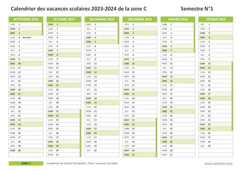 Calendrier Scolaire Academie Creteil Heddi Kristal