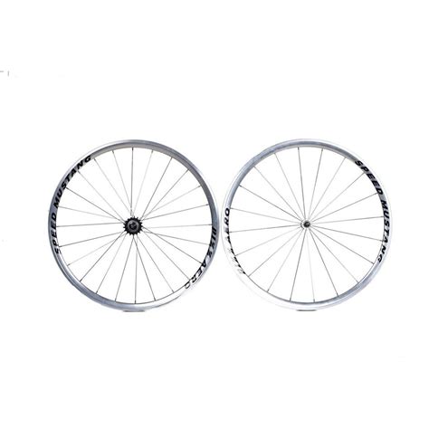 Pizz Aero Speed Mustang Silver Wheelset Fixed Gear Bike Fixie Rimset