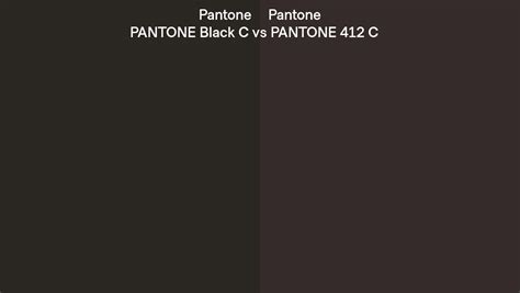 Pantone Black C Vs Pantone 412 C Side By Side Comparison