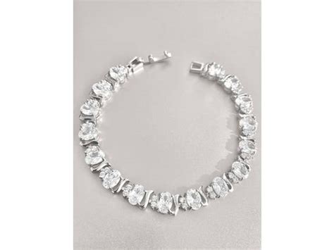 Cubic Zirconia Tennis Bracelets For Women With White Diamond Cubic