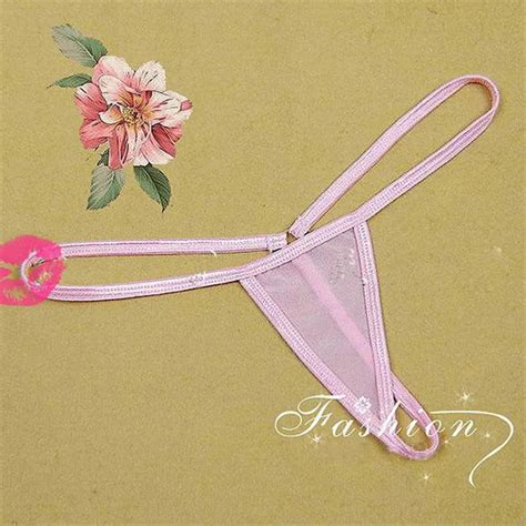 Sexy Mini Micro Bikini G Strings Thongs Womens Transparent See Throuh Panties T Back Tangas Low