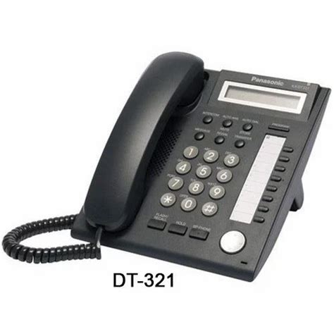 Black Wired 1 Line LCD Display Proprietary PBX Phone For Office Model