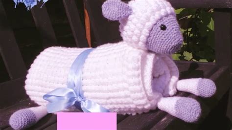 3in1 Cuddly Sheep Toy Baby Blanket Crochet Pattern Crafting Happiness