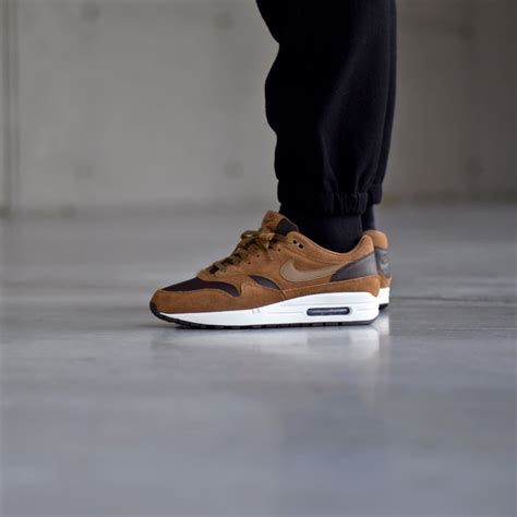 Nike Air Max 1 Premium Leather Ale Brown Sneakers Fr