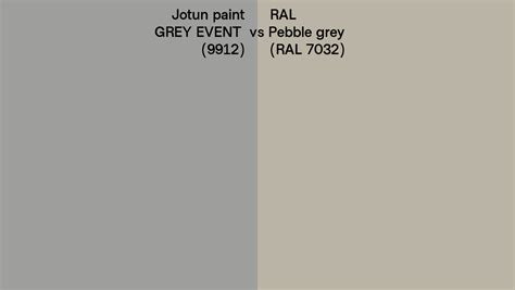 Jotun Paint Grey Event Vs Ral Pebble Grey Ral Side By