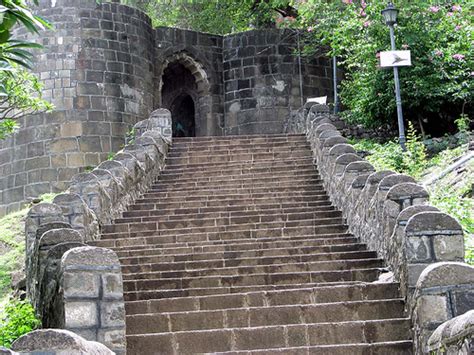 Steps to Shivneri Fort