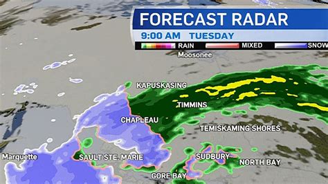 Snow is in the forecast for northeastern Ontario