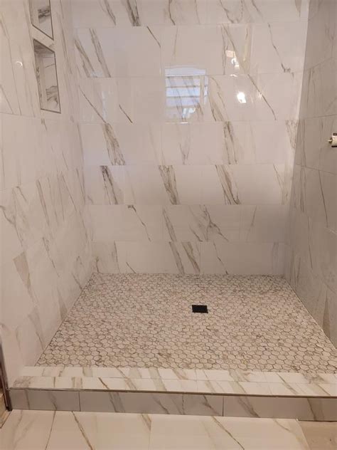 STAINMASTER Calacatta Gem 10 In X 11 In Matte Ceramic Hexagon Marble