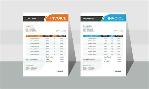 A Vector Illustration Of A Pricing Invoice Bill Form For A Minimalist