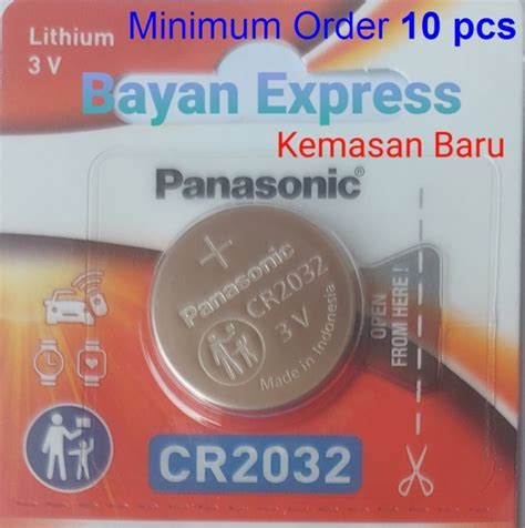 Baterai Battery Batere Kancing Cmos Panasonic Cr Cr V