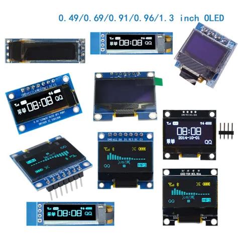 Modulo Display Oled Iic I C Spi Bianco Blu Per