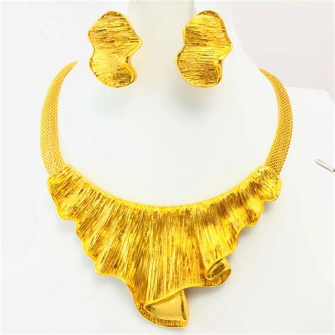 Golden Star Jewelry Fashion Wedding Gold Plated Necklace Jewelry