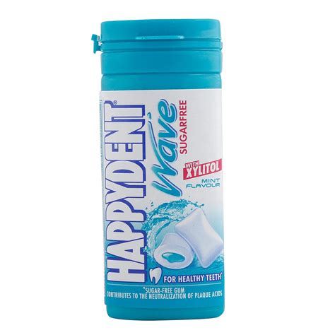 happydent wave xylitol sugarfree chewing gum mint  amazonin