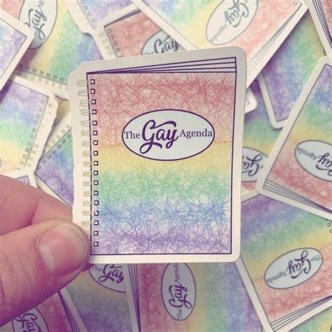 Gay Agenda Sticker By Guest Artist Hali LGBTQ Pride Vinyl Decal Etsy