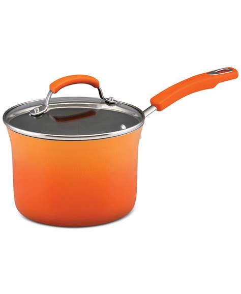 Rachael Ray Classic Brights Hard Enamel Non Stick 3 Qt Saucepan And Lid