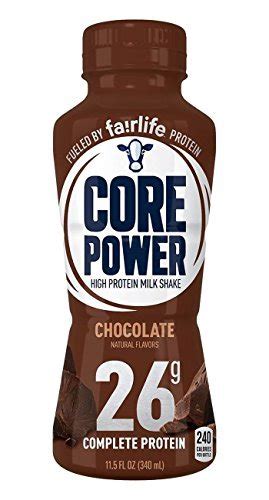 Core Power By Fairlife High Protein 26g Milk Shake Chocolate 11 5 Fl Oz Bottle Energy Bars